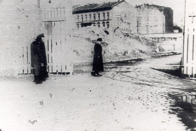 One of the gates to the Warsaw ghetto